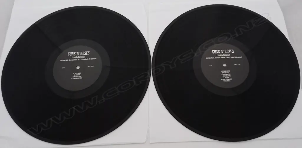 Guns N' Roses, Estadio Nacional, Santiago, Chile, December 2nd 1992, Futuro Radio Fm Broadcast, (Double Album) Image 1++